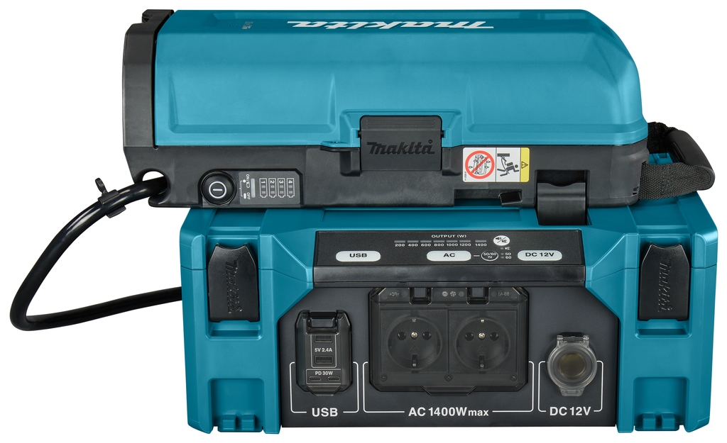 Makita Accessoires BAC01PDC01NL Alimentation mobile 1.4kW + PDC01 Backpack Accustation excl. batteries et chargeur