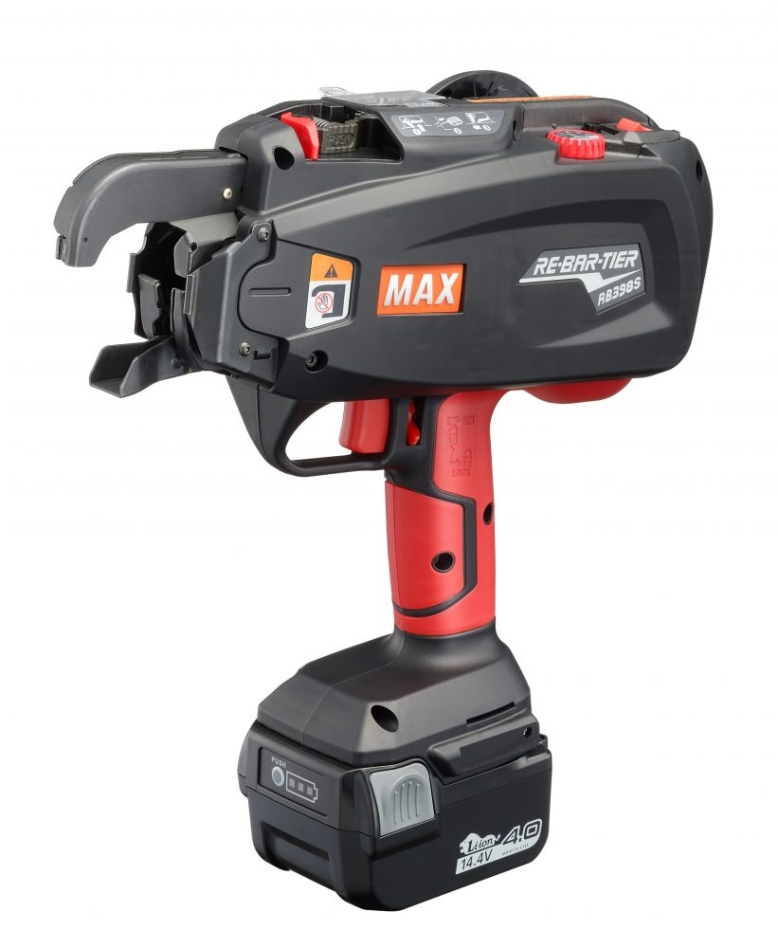 Max TRB93401 RB398S Dispositif de tressage Rebartier jusqu'à 16mm x 19mm avec fil de 0.8 mm