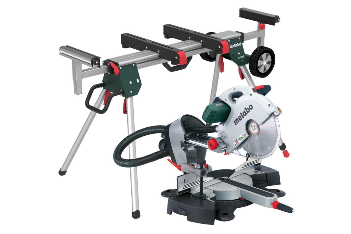 Metabo 690970000 KGS315Plus Tronçonneuse 315MM 2200W avec fonction d'étirement + KSU251 Train de roulement