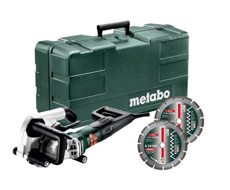 Metabo 604040500 MFE30 1400 Watt coupe-fente murale + 2 disques diamantés Classic UC