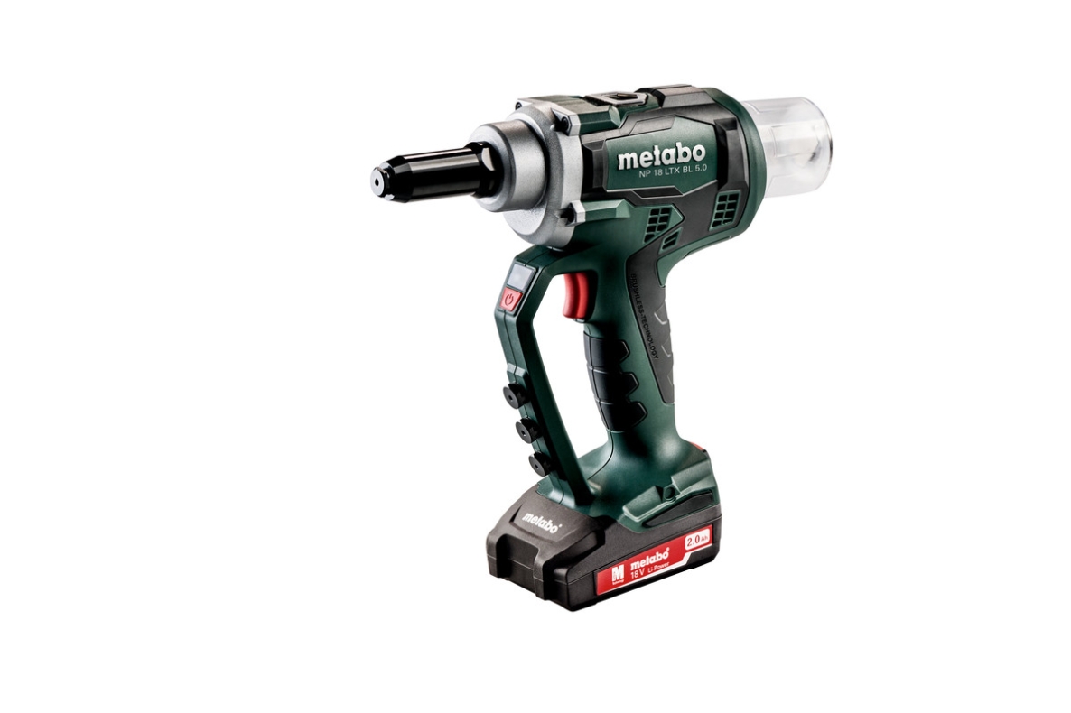Metabo 619002500 NP 18 LTX BL 5.0 Accu Outil de rivetage aveugle 18V 2.0Ah Li-Ion