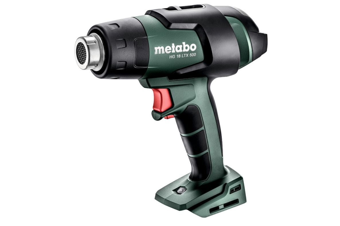 Metabo 610502850 HG 18 LTX 500 Pistolet à air chaud sans fil 18V hors batteries et chargeur