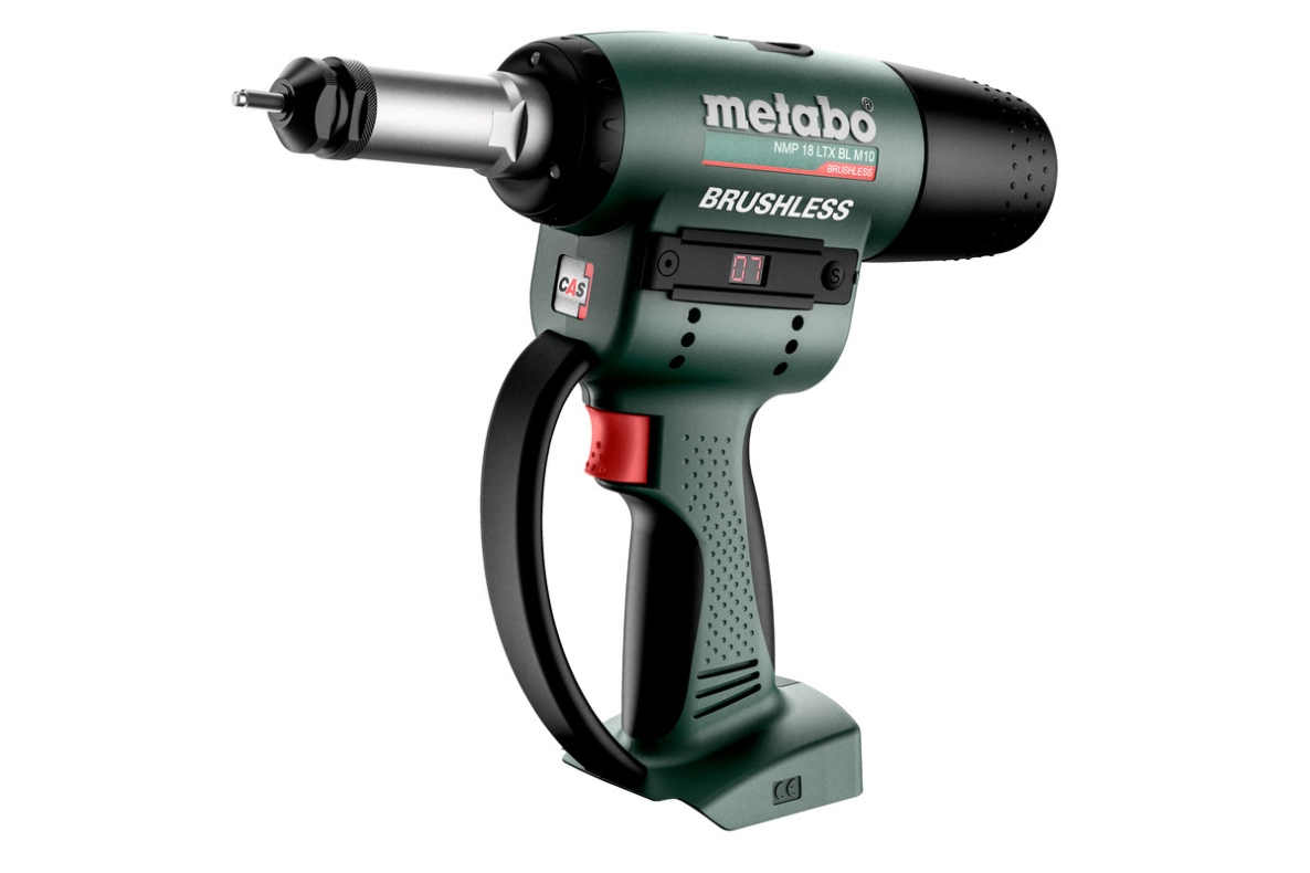 Metabo 601788840 NMP 18 LTX BL M10 riveteuse aveugle sans fil 18V excl. batteries et chargeur dans Metabox