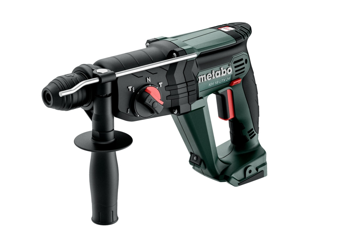 Metabo 601712840 KH 18 LTX 24 marteau combi sans fil SDS-Plus 18V sans batteries et chargeur en métabox