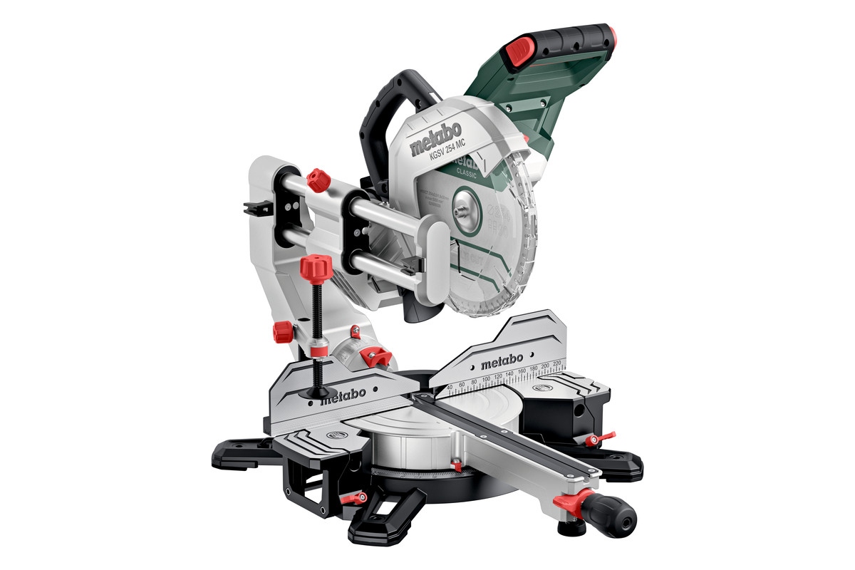 Metabo 615254000 KGSV 254 MC scie à onglets coulissante avec barre de traction