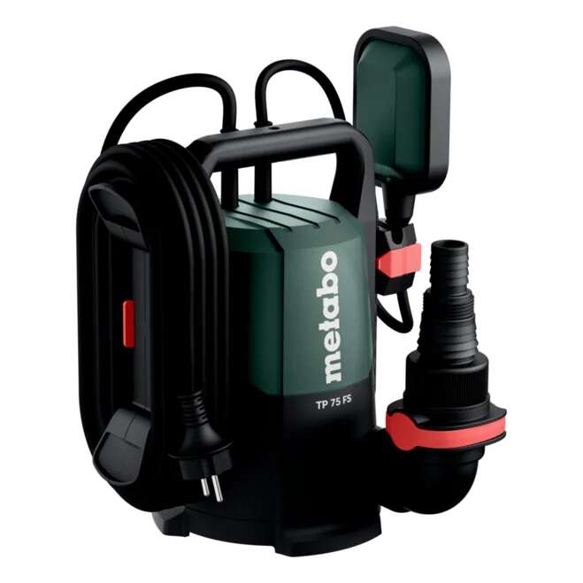 Metabo 601790000 TP 75 SF Pompe submersible pour eau propre, aspiration en surface, en bo&icirc;te