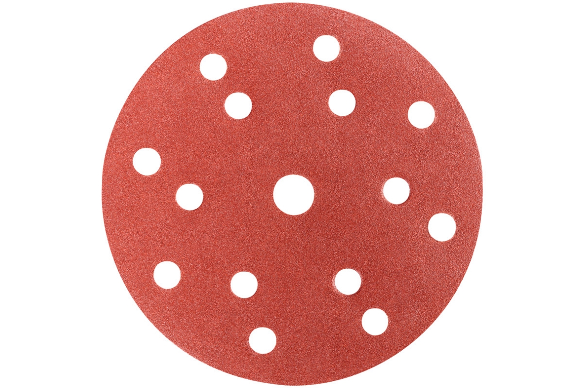 Metabo Accessoires 626676000 50 feuilles abrasives adhésives 150 mm, P80, H+M, multi-trous"