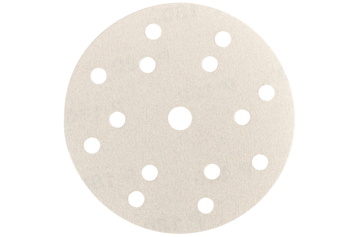 Metabo Accessoires 626685000 50 feuilles abrasives adhésives 150 mm, P80, peinture, multi-trous"