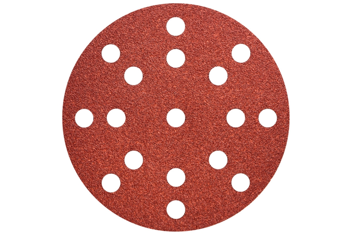 Metabo Accessoires 626851000 50 feuilles abrasives adhésives 125 mm, P100, H+M, multiperforation"