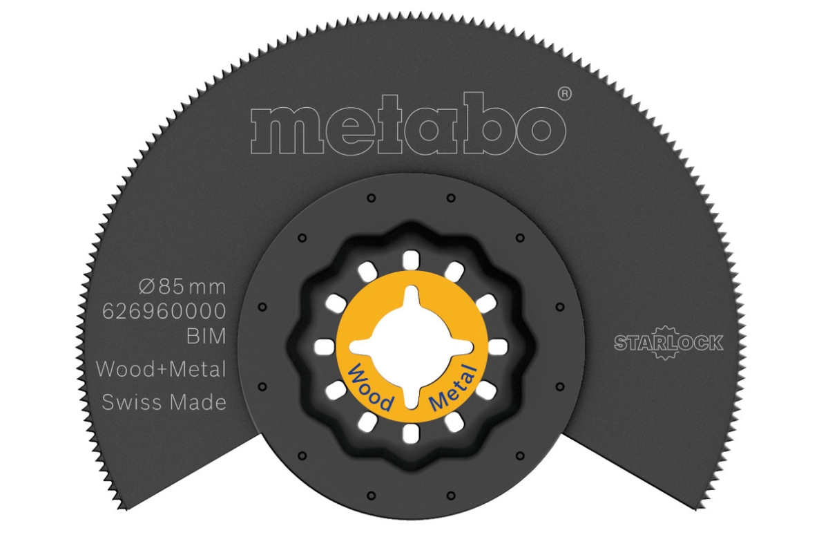 Metabo Accessoires 626960000 Lame de scie à segment, bois/métal, BiM, Ø85 mm