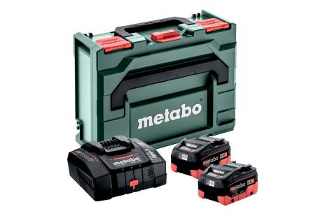 Metabo Accessoires 685304000 Pack batterie 2 x 18V LiHD 10Ah + 1 x chargeur ASC 290 dans Metabox 145