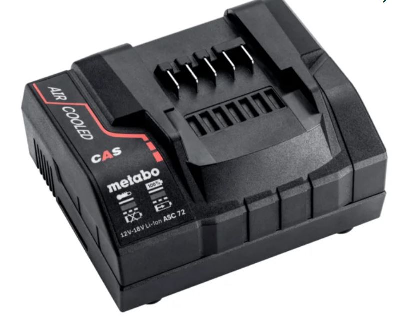 Metabo Accessoires 627382000 Chargeur de batterie ASC 72 12-18 V à refroidissement par air