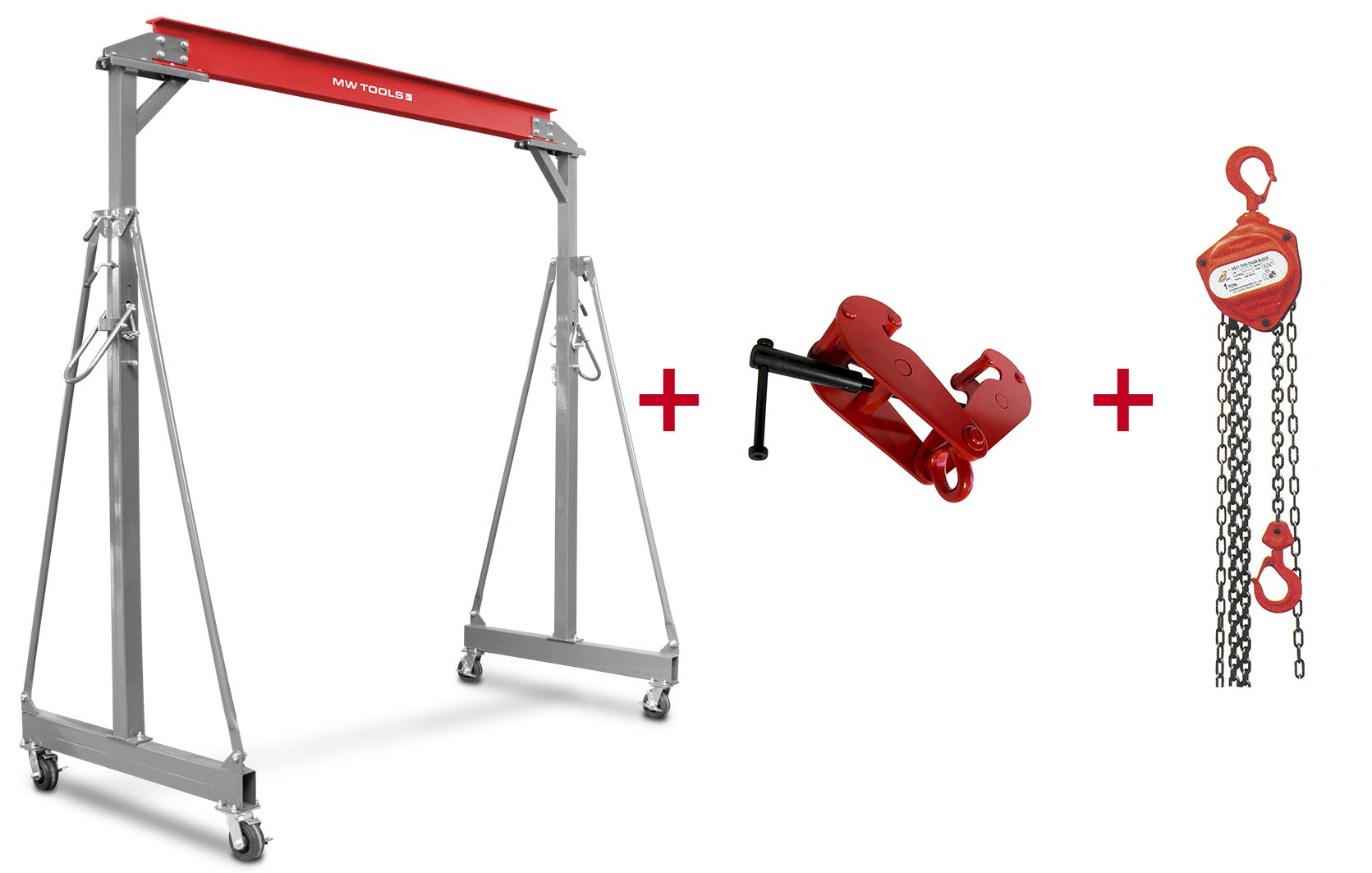 Metal Works 729840091 PTLK1-SET1000C Pack 1000kg chaîne homme : PTLK1 + BKL2 + HNSJ1060