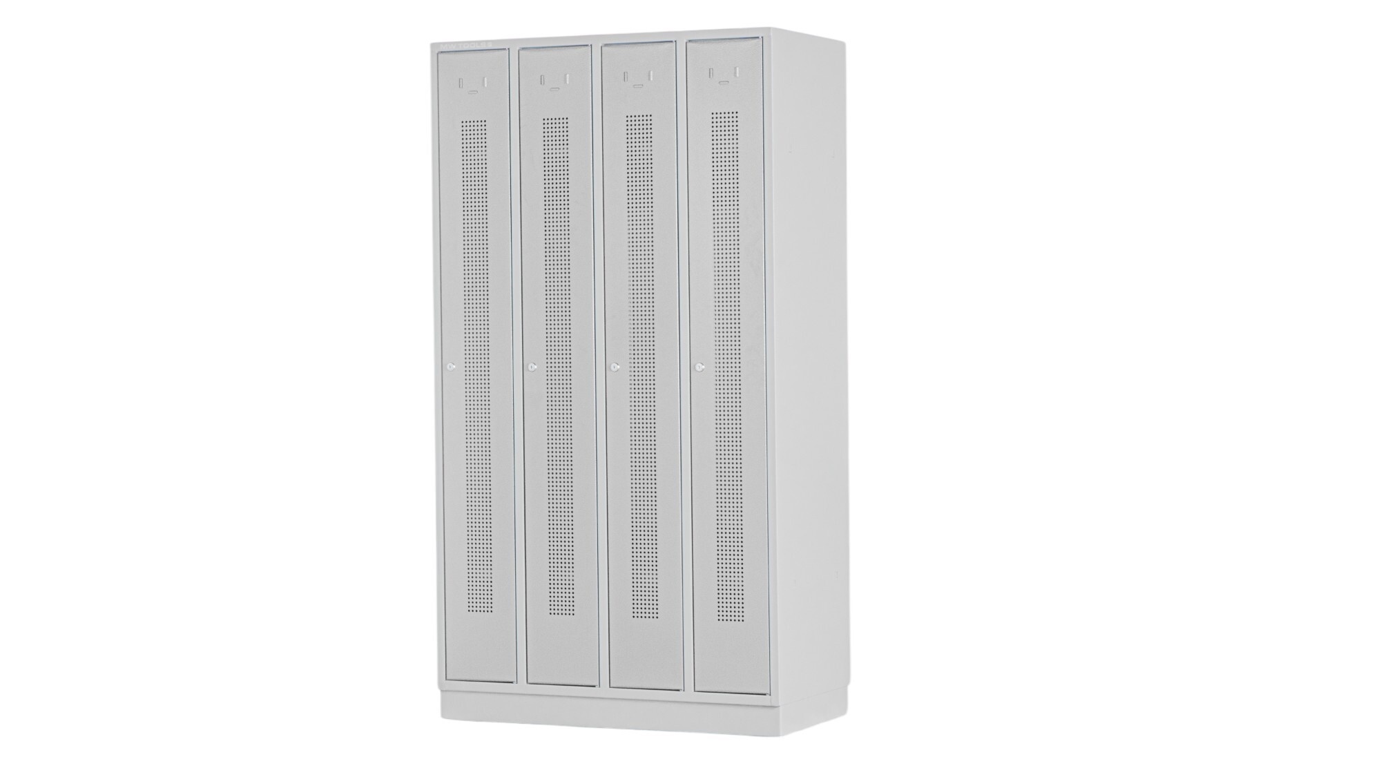Metal Works 856001620 KL40G Armoire 4 portes grises perforées