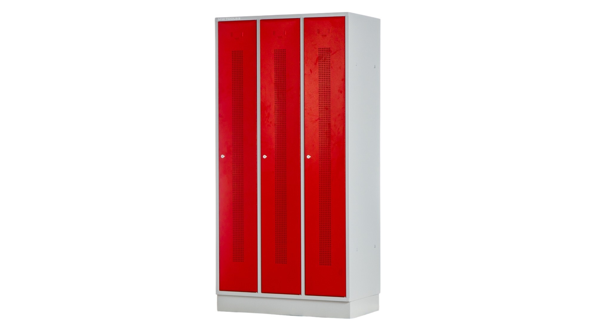 Metal Works 856001622 KL30R Armoire 3 portes rouges perforées