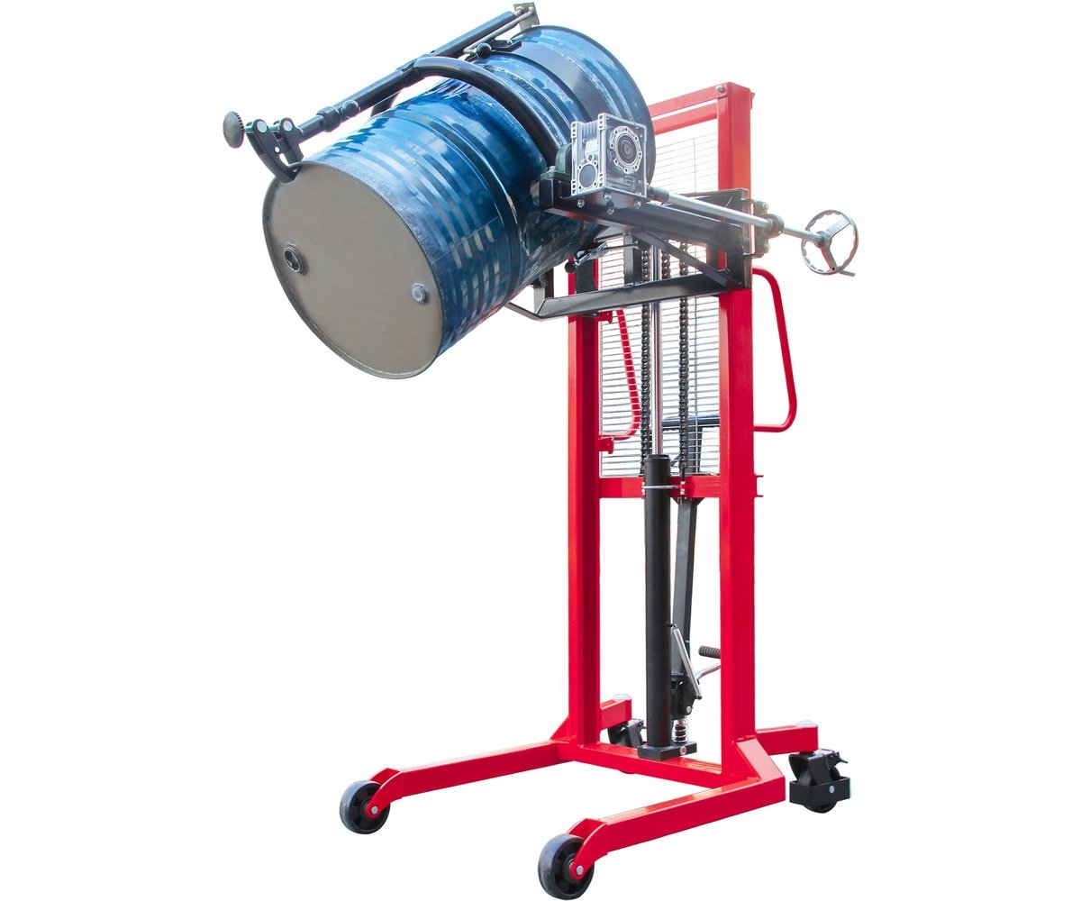 Metal Works 758701239 Élévateur-basculeur de fûts 450 kg 1 500 mm à commande manuelle