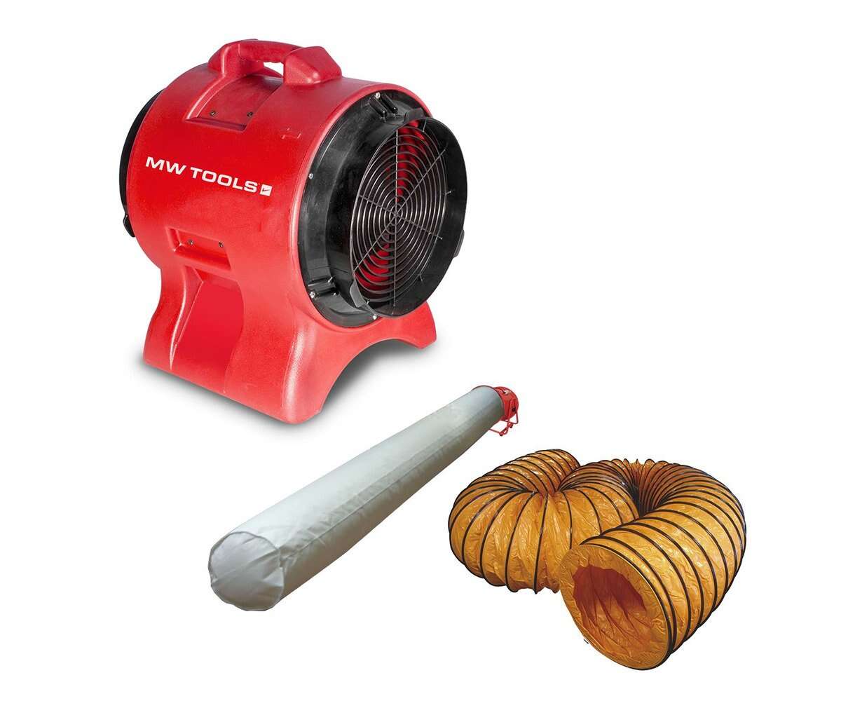 Metal Works 722313509 MV300PPSET Ventilateur 300 mm - 750 watts avec tuyau d'&eacute;vacuation et sac filtrant