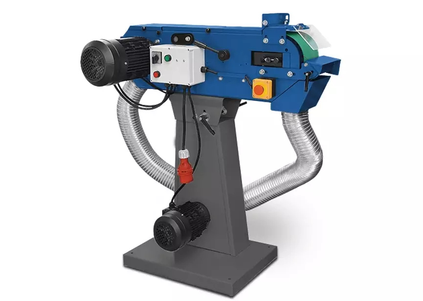 MetallKraft 713923274 MBSM75-240-2 AS Ponceuse à bande métallique avec extraction 75x2000 400V