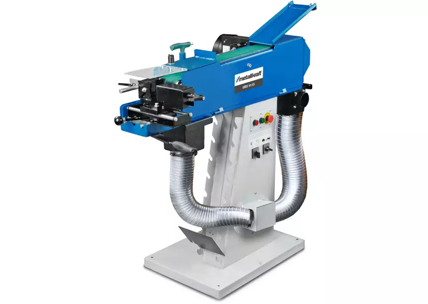 MetallKraft 713921005 KRBS101 AS Ponceuse à bande ponceuse de tuyaux avec aspiration 400V