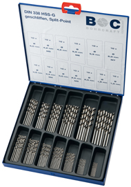 Bohrcraft 11201310130 MG130 Jeu de forets à métaux HHS-G DIN 130 pièces