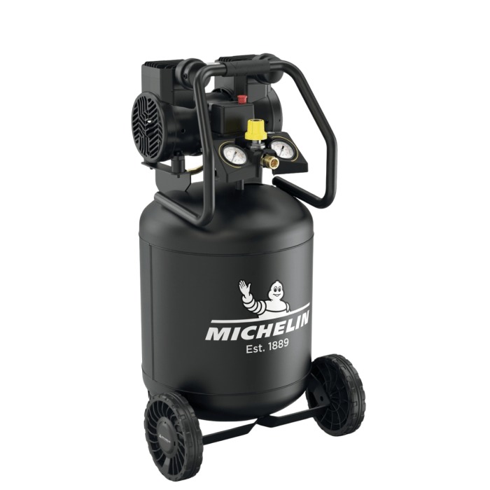Michelin B2DV404MLL507 MX POP AIR 50V-2 SILENT Compresseur mobile sans huile 230V 1.5kw 8bar 50L Modèle debout