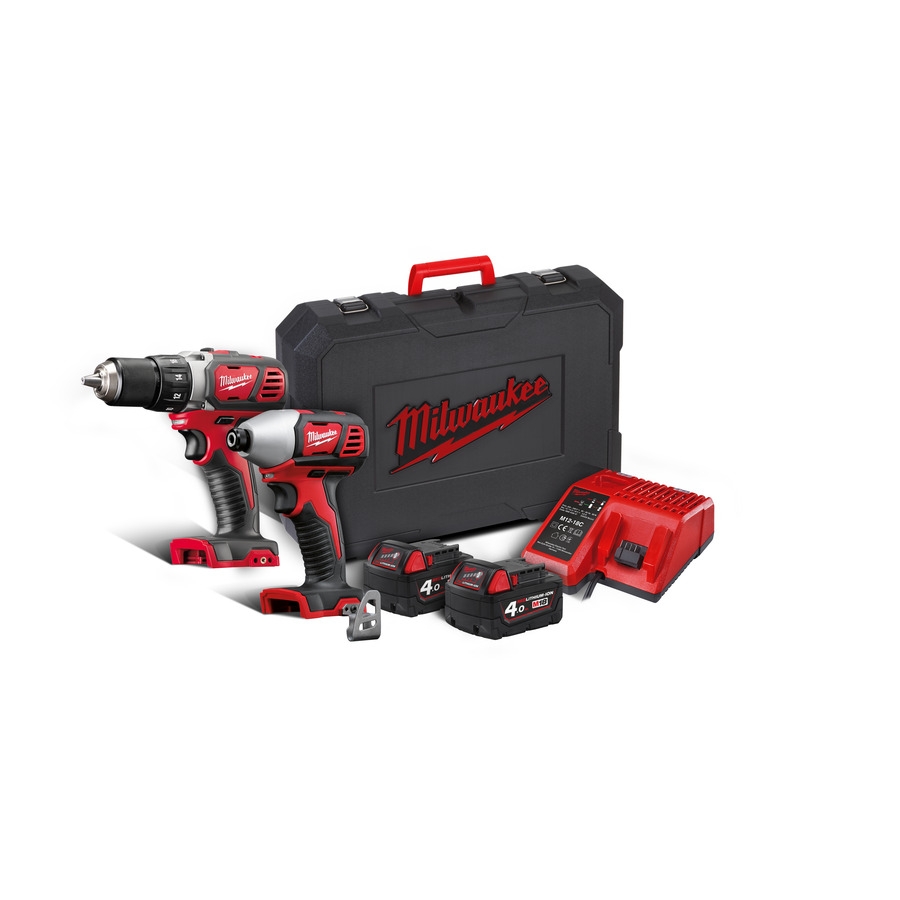 Milwaukee 4933447126 M18 Powerpack Perceuse et visseuse BPP2D-402C