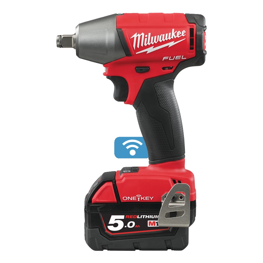 Milwaukee 4933451374 M18 ONEIWF12-502X Clé à chocs à accu 1/2" avec anneau de friction 18V 5.0Ah Li-Ion