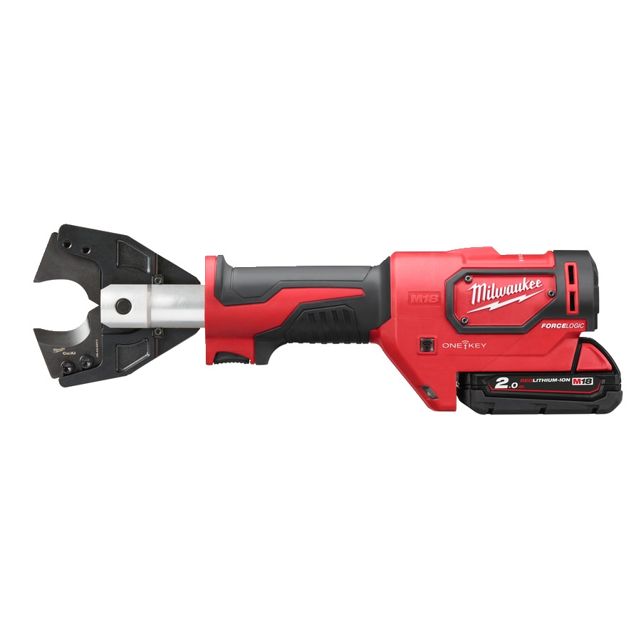 Milwaukee 4933464301 M18 ONEHCC-201C CU/AL-SET M18™ FORCE LOGIC™ coupe-câble hydraulique 35 mm 18V 2.0Ah Li-Ion 4933464301