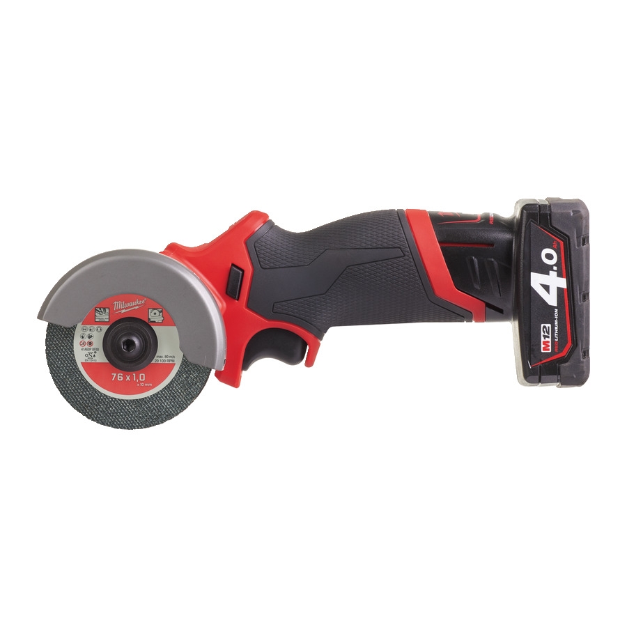 Milwaukee 4933464619 M12 FCOT-422X Fuel Subcompact Grinder 12V 4.0/2.0Ah Li-Ion in HD Box