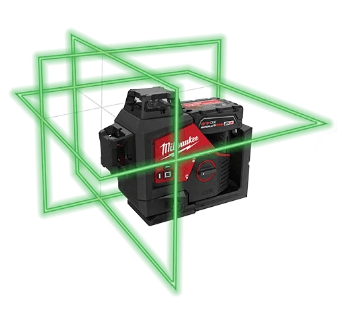 Milwaukee 4933478102 Laser vert 3 lignes 360° M12 3PL-401C