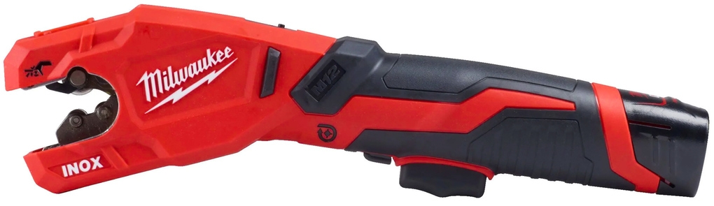 Milwaukee 4933479242 M12 PCSS-202C Raptor Battery Pipe Cutter Acier inoxydable 12V 2.0Ah Li-Ion
