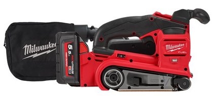 Milwaukee 4933479615 M18 FBTS75-552X Ponceuse à bande 75mm 18V 5.5Ah Li-Ion
