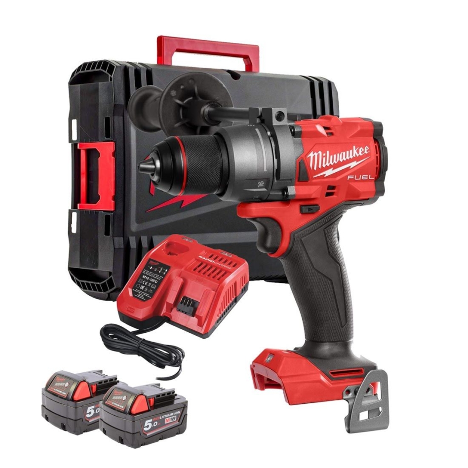 Milwaukee 4933479860 M18 FPD3-502X Perceuse à percussion 18V 5.0Ah Li-Ion