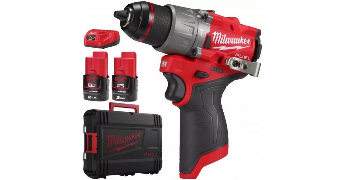 Milwaukee 4933479868 M12 FPD2-202X Perceuse à percussion compacte Accu 12V 2.0Ah Li-Ion en boîte HD
