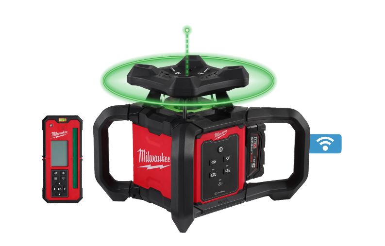 Milwaukee 4933493194 M18 RLOHVG300-501C Laser vert rotatif horizontal/vertical 18V 5.0Ah Li-Ion