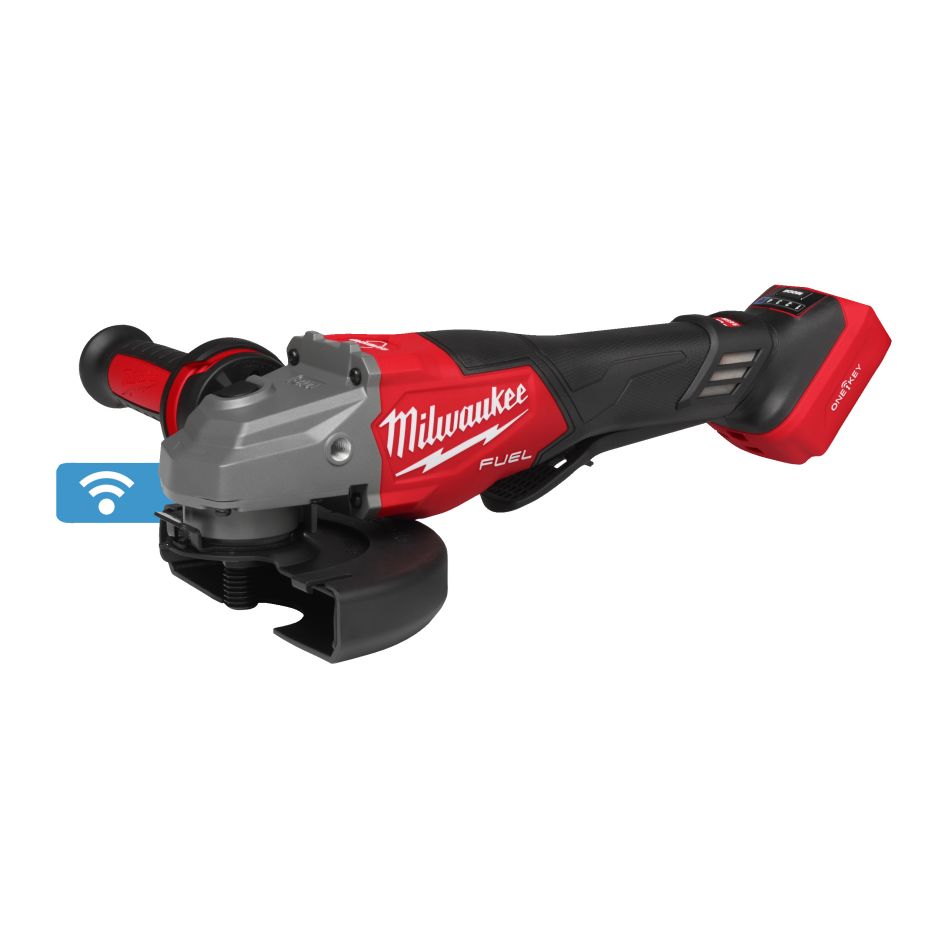 Milwaukee 4933493419 M18 FHSAGO125VXPDB2-0X FUEL™ Meuleuse d'angle 125 mm avec frein, vitesse variable et ONE-KEY™ 18 V excl. Batterie et chargeur en HD-Box