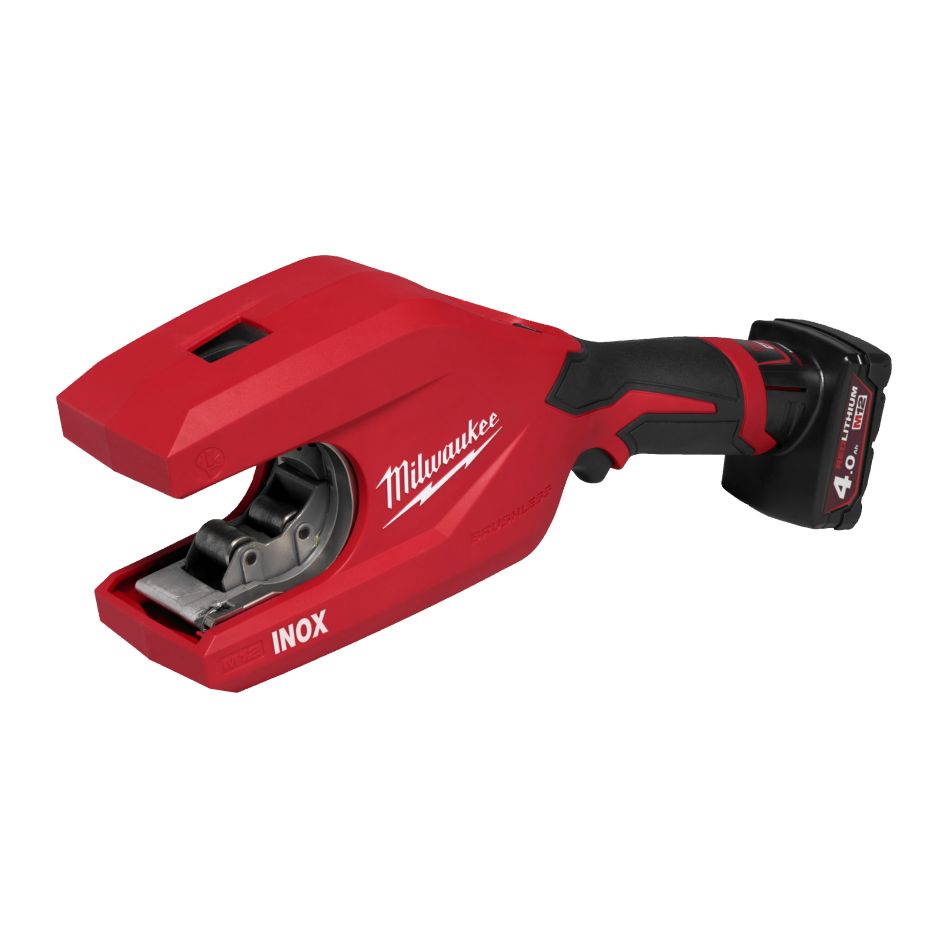 Milwaukee 4933498605 M12 PCSS54-402C RAPTORXL Batterie coupe-tube acier inoxydable 2x 4.0 Ah batterie et chargeur en mallette