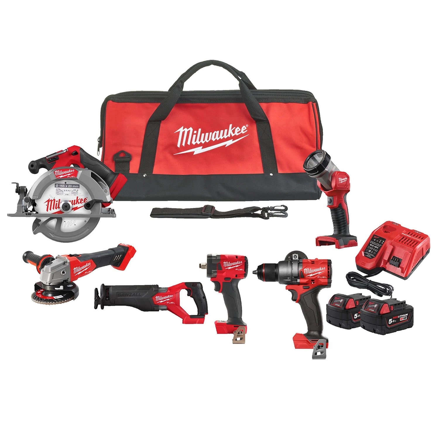 Milwaukee 4933498658 M18 FPP6G3-502B M18 FUEL™ Powerpack 6 machines 18V 5.0Ah Li-Ion en sac 4933480874