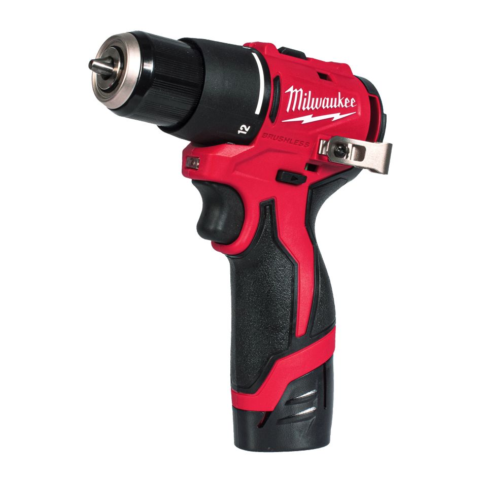 Milwaukee 4933500422 M12 BLPDRC-202C Marteau perforateur sans fil compact 2x 12V 2.0Ah et chargeur brushless en mallette