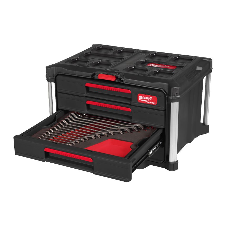 Milwaukee 4932501865 Jeu de clés diverses en PACKOUT 62 pièces