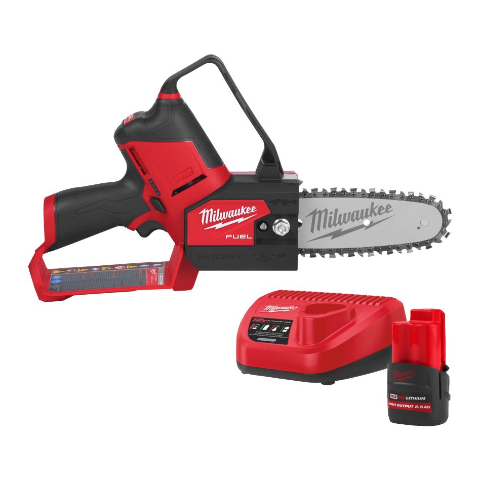 Milwaukee 4933501917 Scie d'&eacute;lagage M12 FUEL HATCHET Accu 15 cm 1x batterie 12V 2.0Ah et chargeur dans la bo&icirc;te