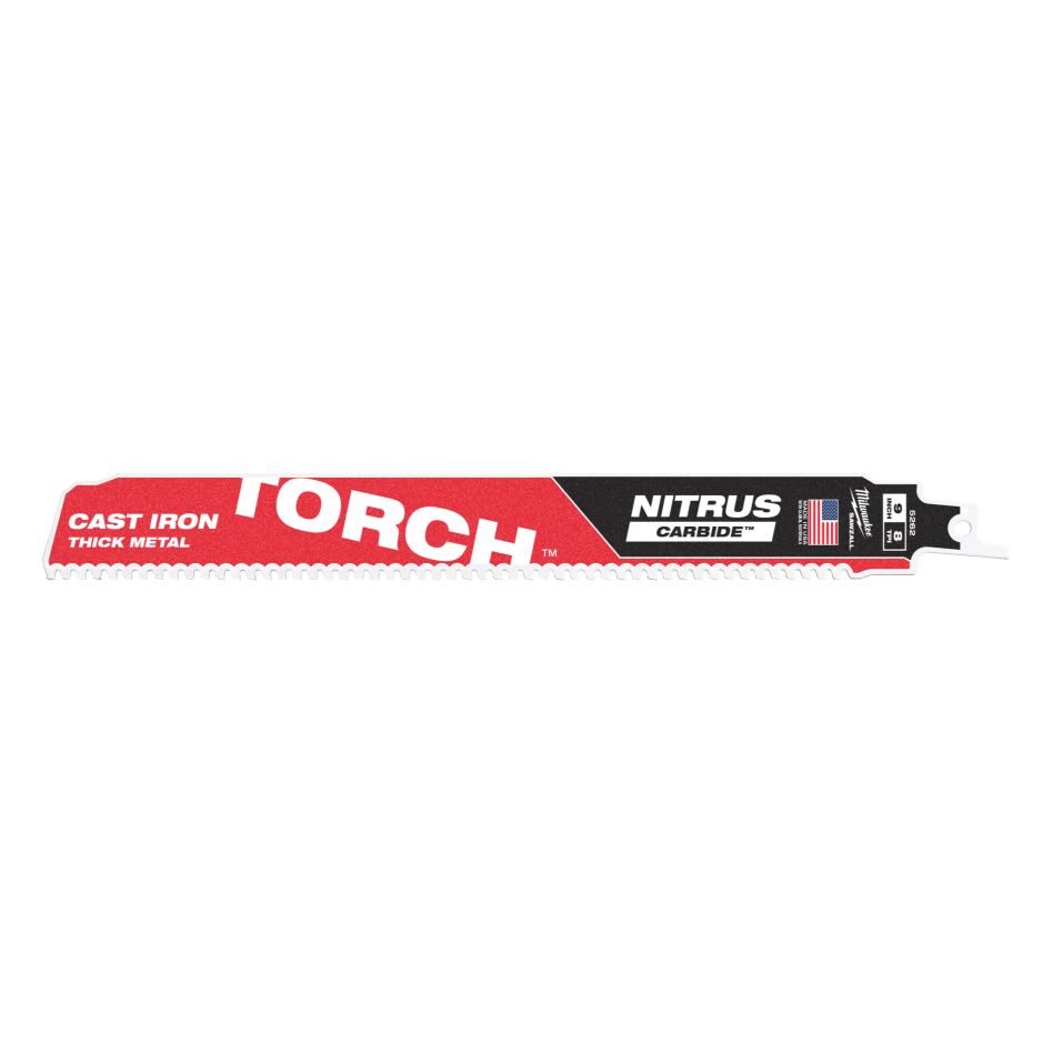 Milwaukee Accessoires 48475262 SAWZALL TCT TORCH Lame de scie à guichet NITRUS 230 x 8T 1ST