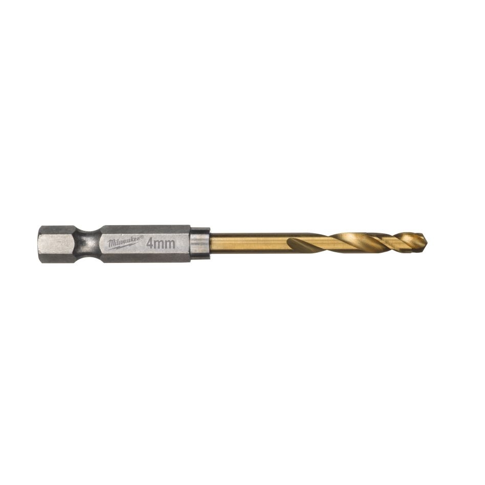 Milwaukee Accessoires 48894708 Foret à métaux SHOCKWAVE™ HSS-G TiN 4x71 mm - 2 pièces