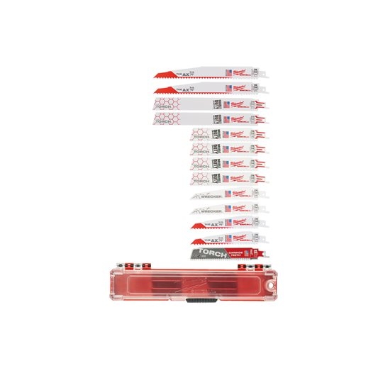 Milwaukee Accessoires 49222231 SAWZALL Jeu de lames de scie à guichet 13 pièces