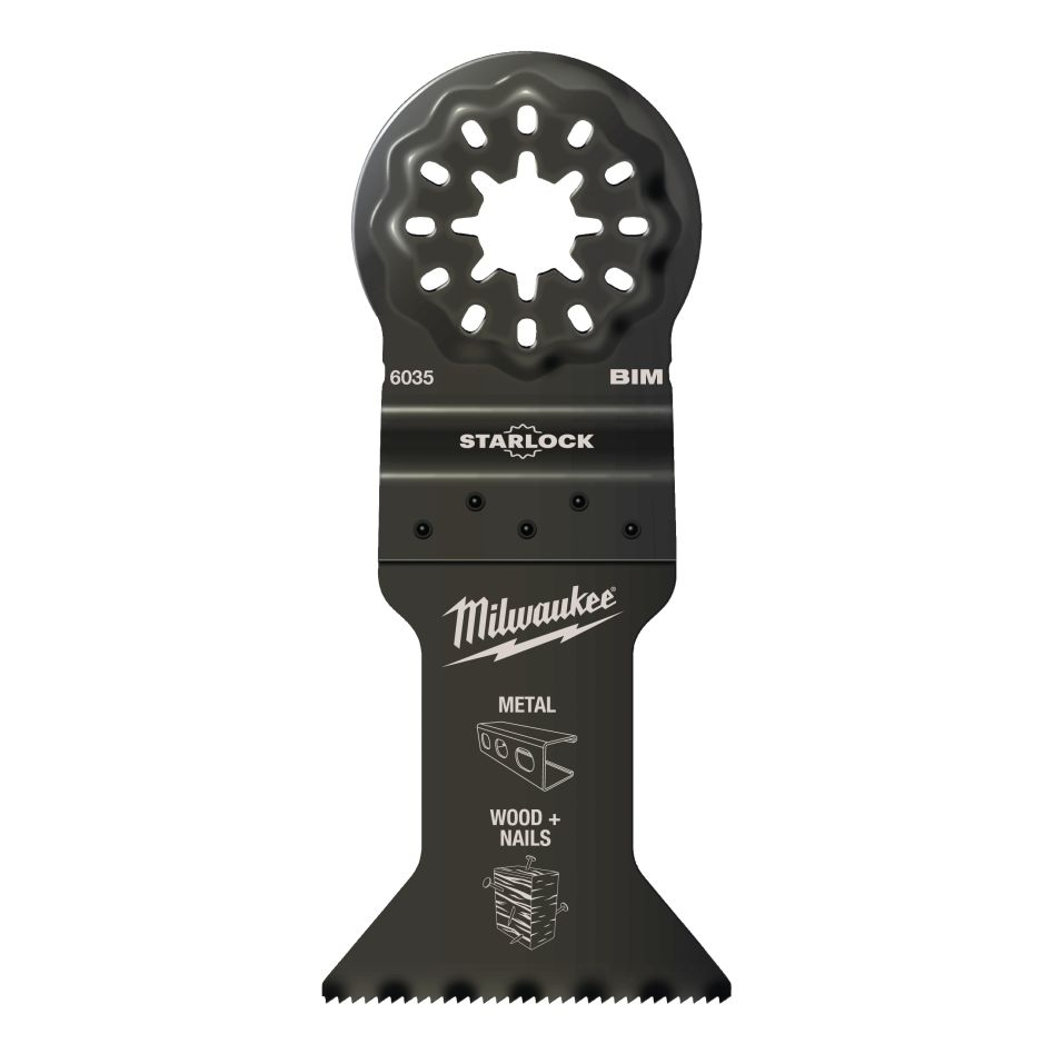 Milwaukee Accessoires 48906035 Starlock - OMT SL Lame plongeante WM BiM 43x47mm - 1 pièce