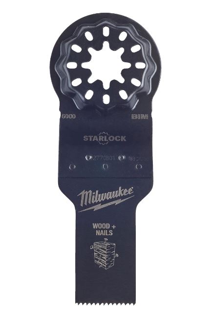 Milwaukee Accessoires 48906521 Lame de scie plongeante OMT SL Bi-Metal Bois avec clous 35 mm