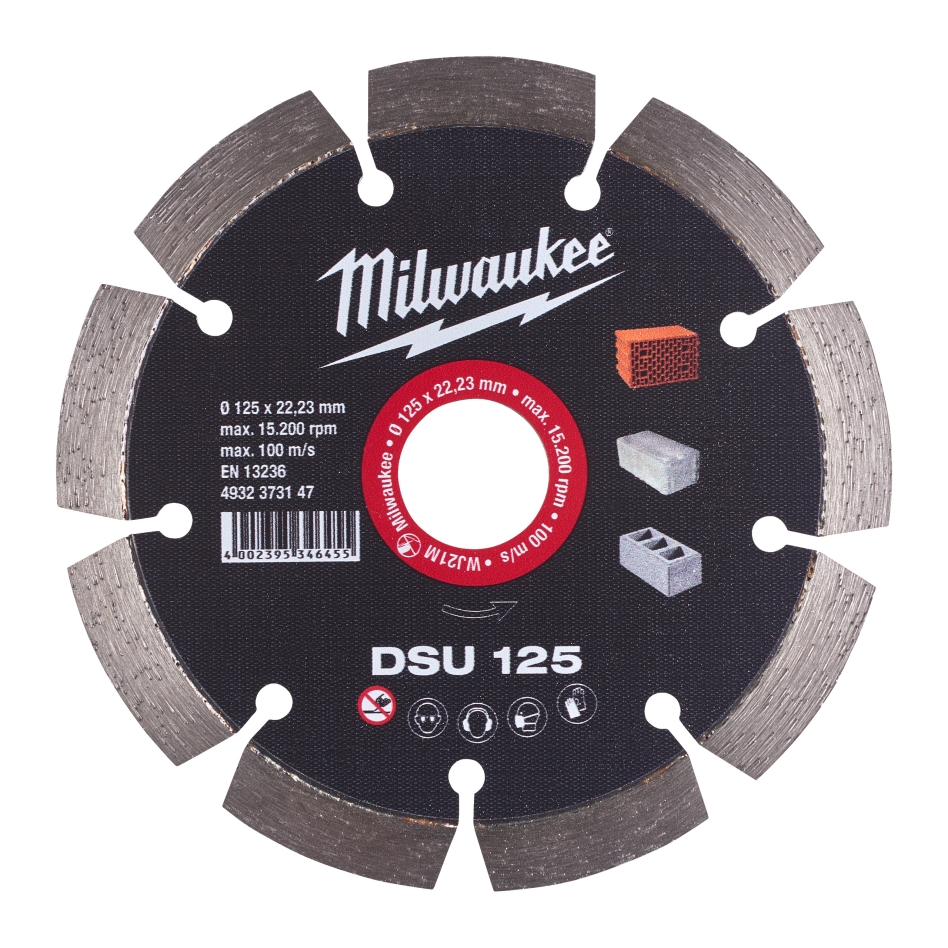 Milwaukee Accessoires 4932373147 Disque de coupe diamanté DSU 125 mm