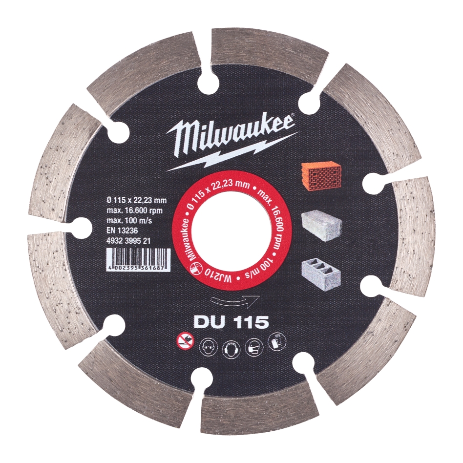 Milwaukee Accessoires 4932399521 Disque diamanté DU 115