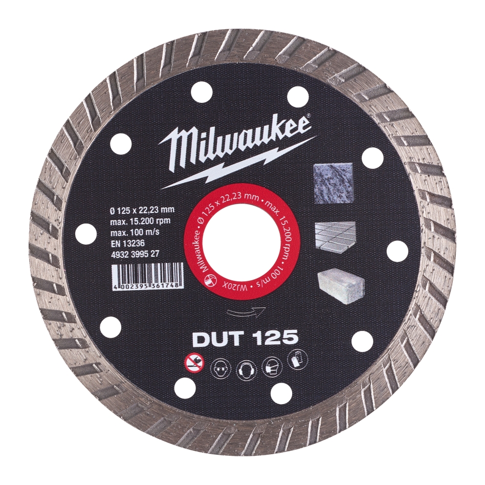 Milwaukee Accessoires 4932399527 Disque de coupe diamanté DUT 125