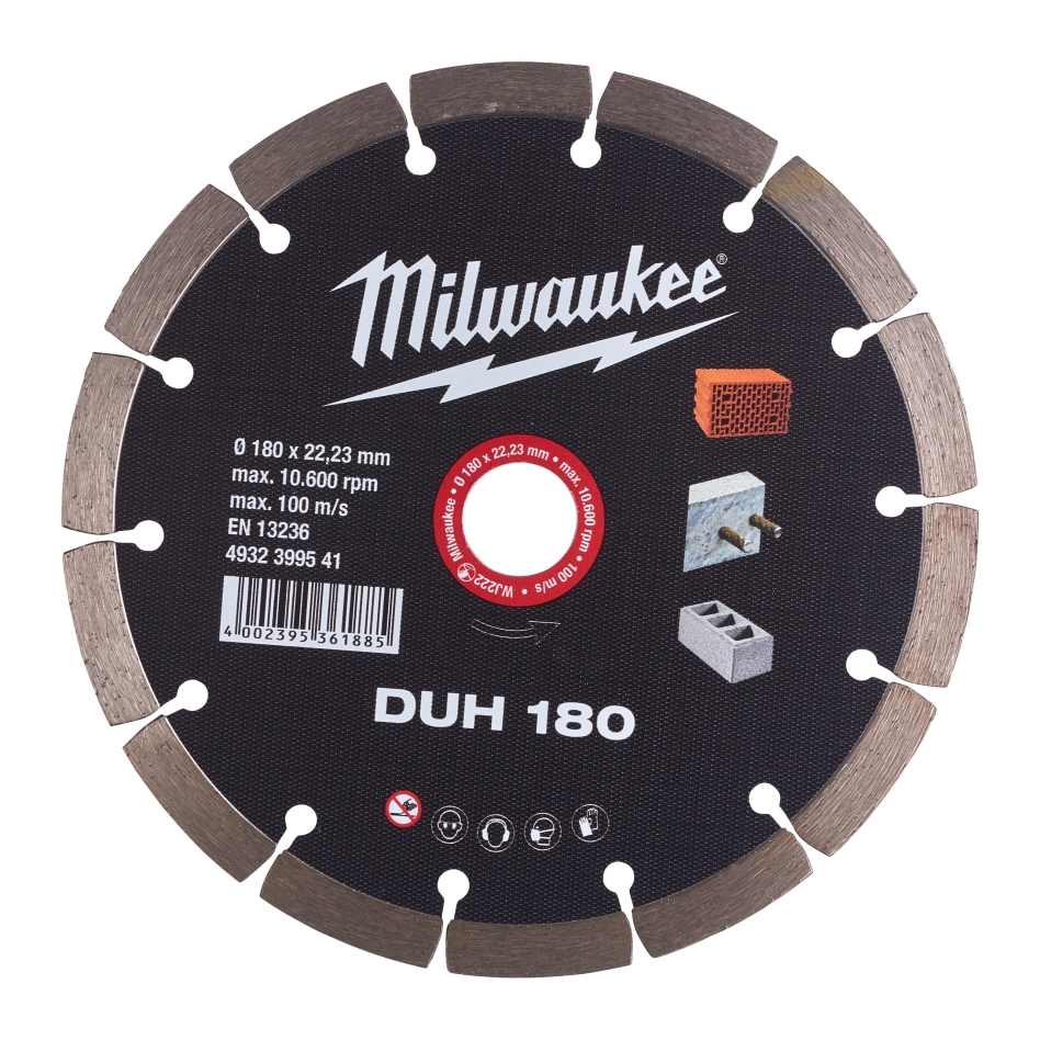 Milwaukee Accessoires 4932399541 Disque à découper diamanté DUH 180